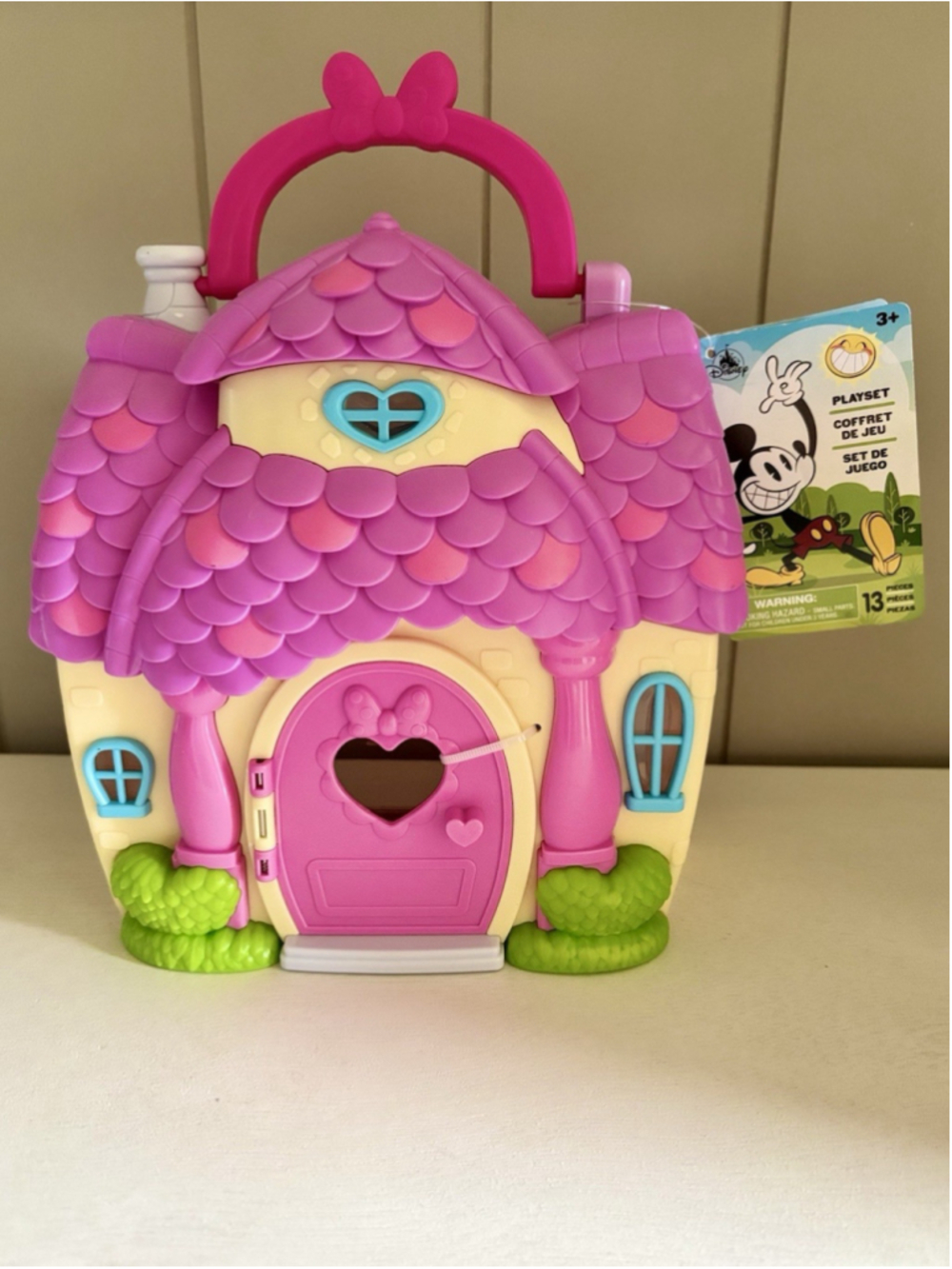 Disney Parks Minnie Mouse House Play Set Toy Carry Case Only WDW